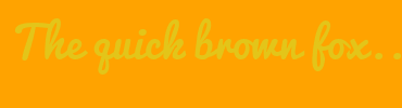Image with Font Color E3C519 and Background Color FFA300